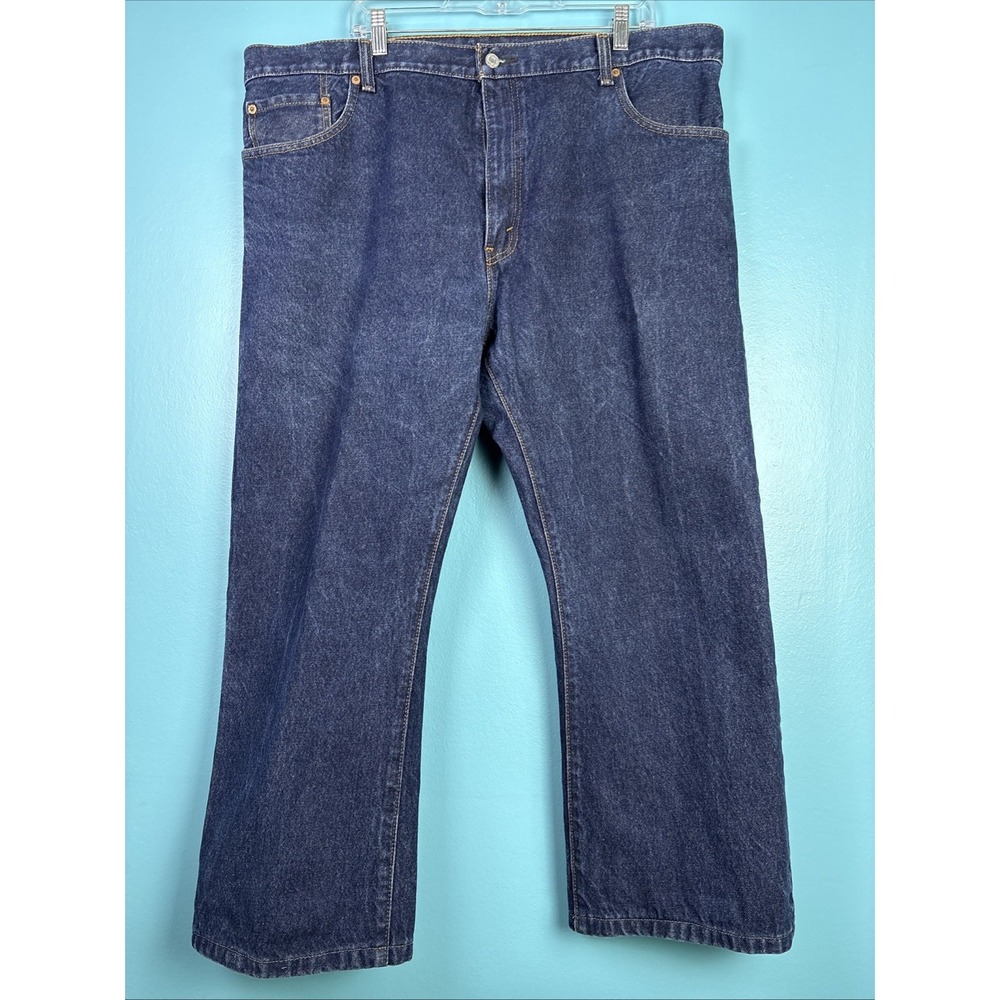 Levis 517 Jeans Mens 42X27 Blue Bootcut Dark Wash Western Rodeo Denim